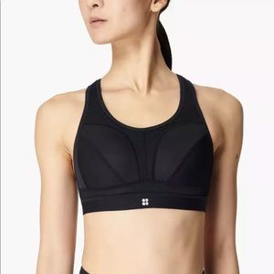 Sweaty Betty London Victory Sport Bra Black ~Size 36DD~